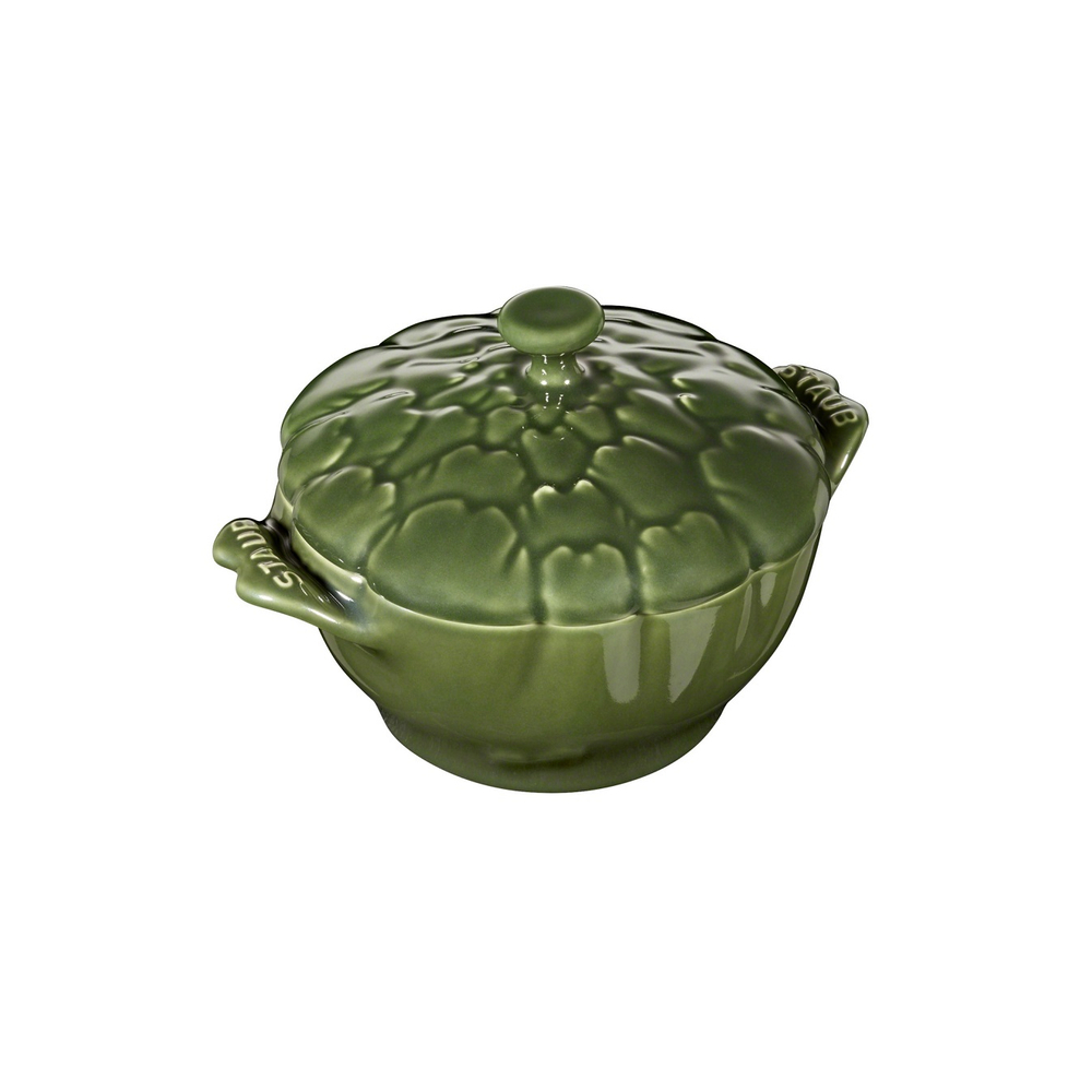 Кокот керамический жаропрочный "Артишок", 500 мл, 12,5 см, зелёный, Staub