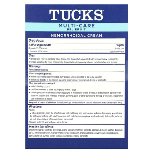 Tucks, Набор для облегчения ухода за кожей, 1 шт.