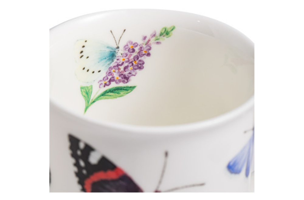 Кружка 320мл Roy Kirkham Сад бабочек Крапивница и Павлиний глаз Ланкастер