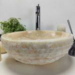 Раковина из оникса Bowl Yellow Marmo Small BO-60956 40*40*15