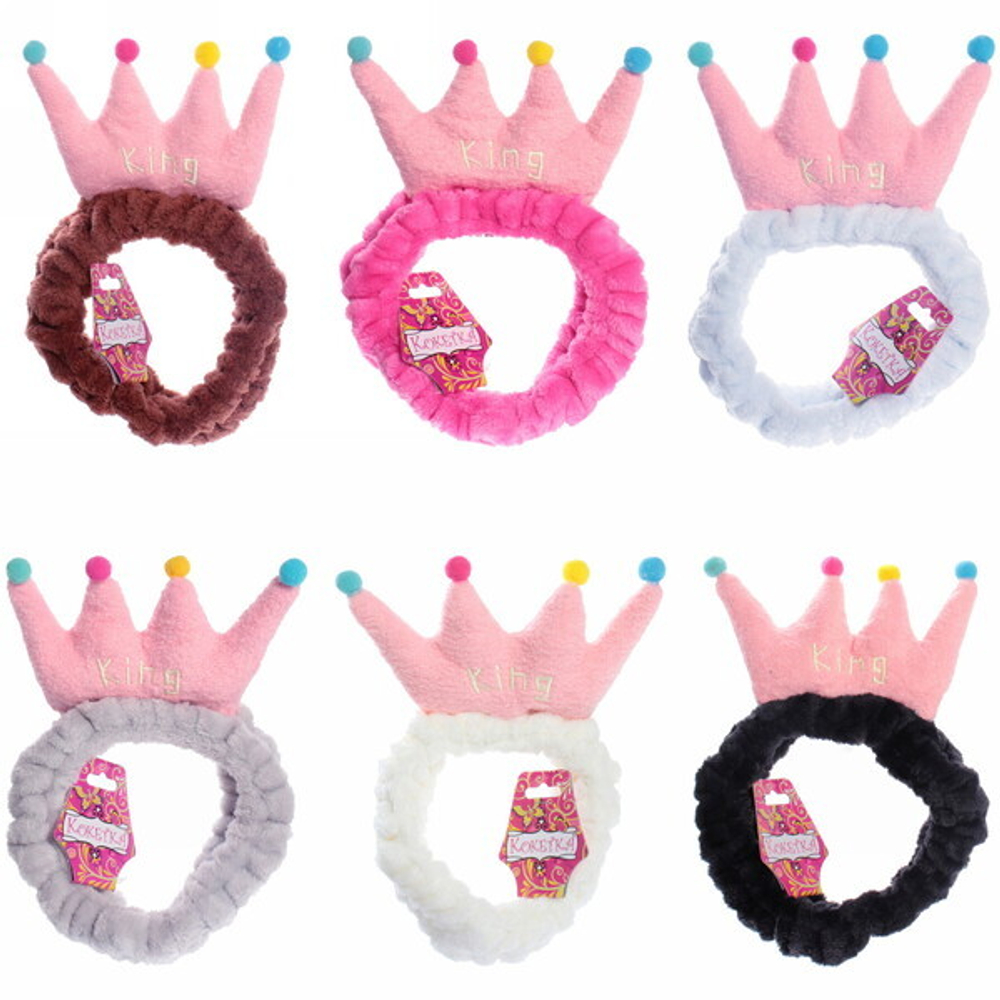 Повязка на голову «Beauty Mapafet- Королева», 6 цветов, 6*20см