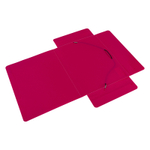 Папка на резинках DELI, A4 полупрозрачная, 500 мкм, ассорти