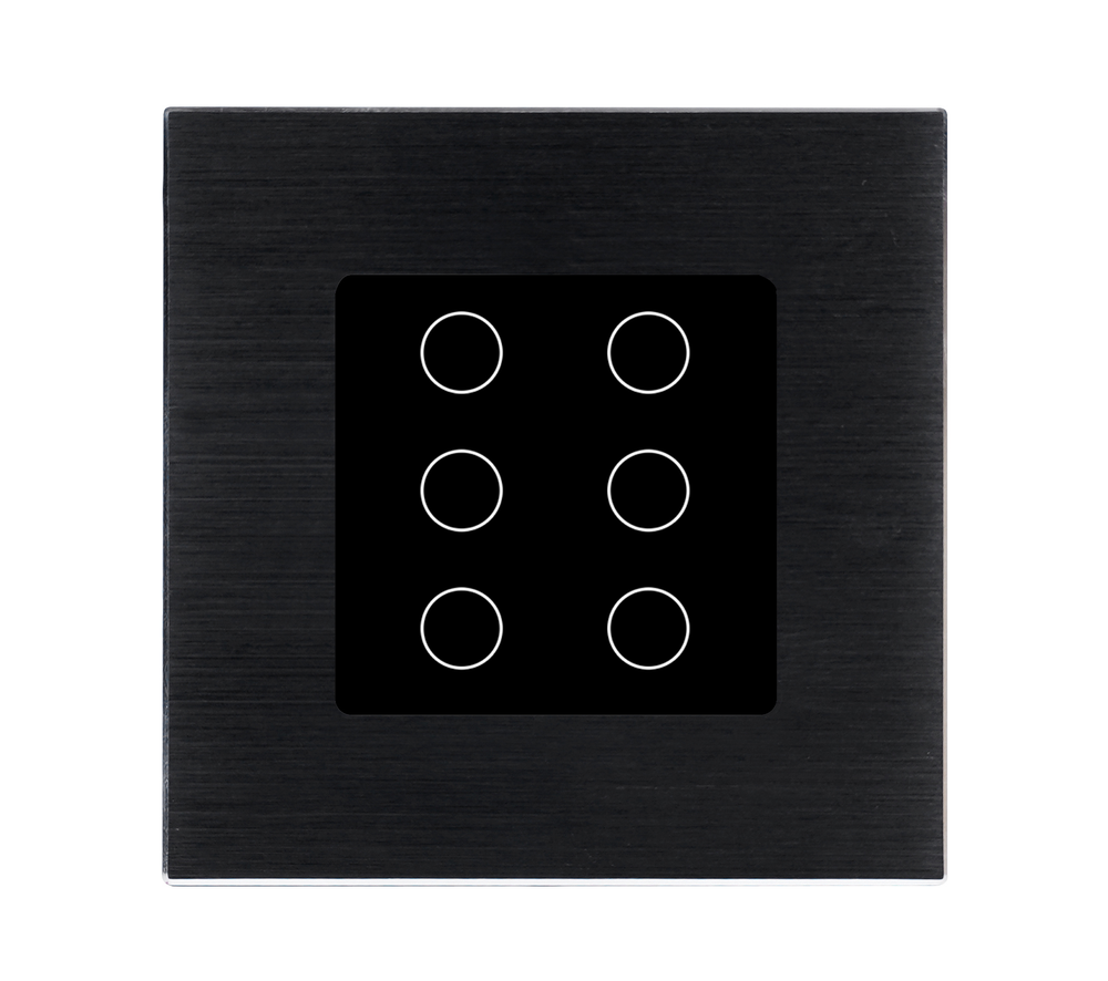 Стеклянная панель для рамки 6KL-BK 47*47мм ЧЕРНЫЙ