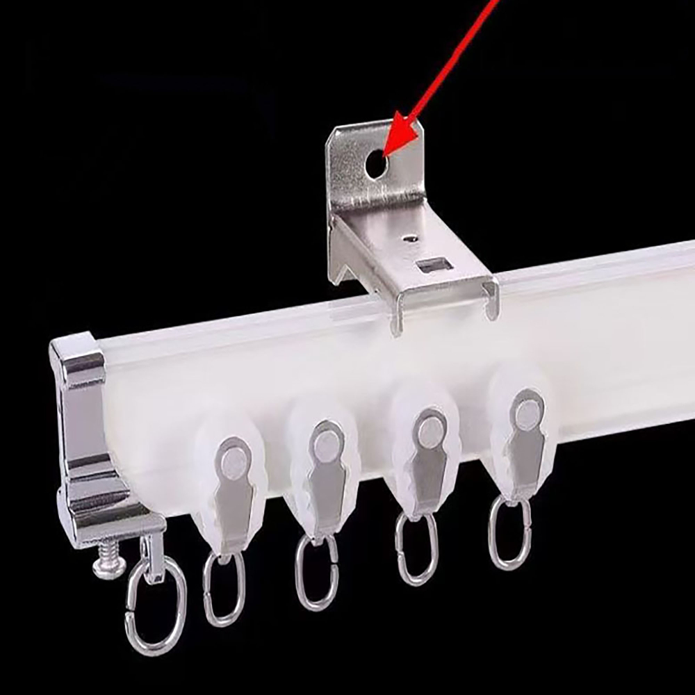 Изогнутый алюминиевый карниз для штор, тихий ход