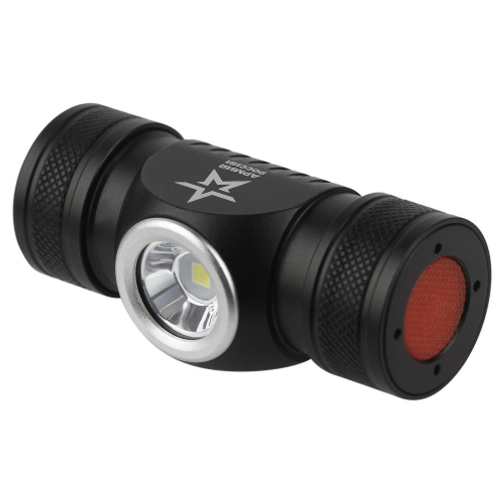 Фонарь налобный светодиодный АРМИЯ РОССИИ GA-502 аккумуляторный 5Bт 5 режимов черный на магните micro-USB