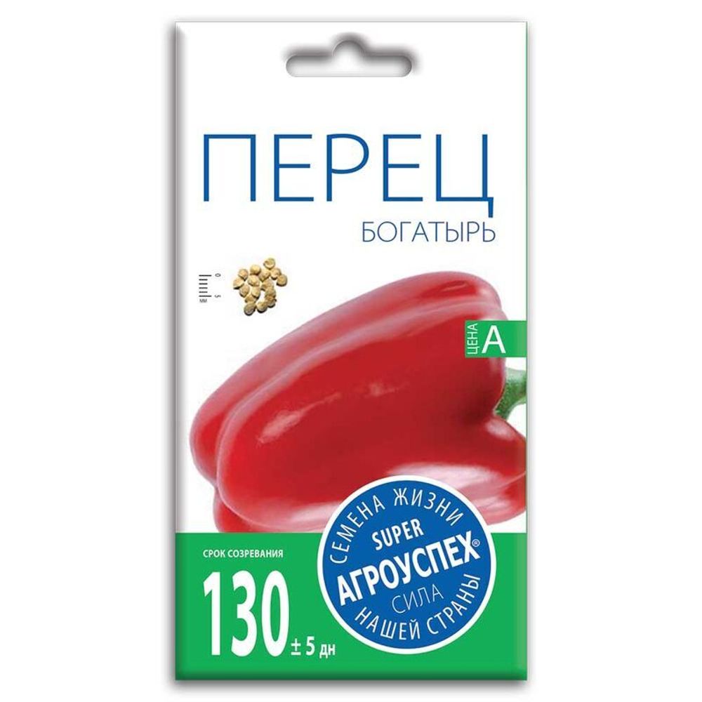 СЕМЕНА ПЕРЕЦ БОГАТЫРЬ АГРОУСПЕХ 0,3Г