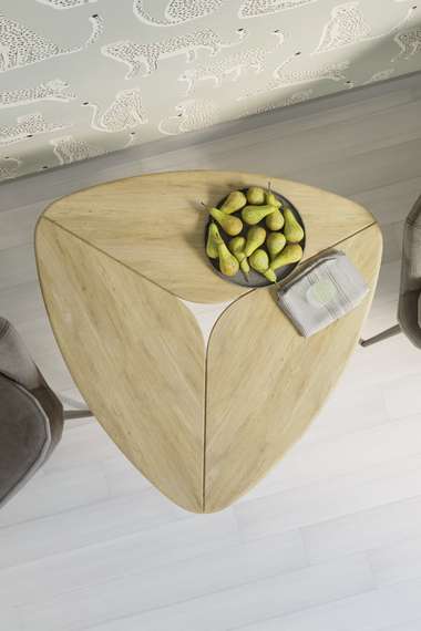 Стол журнальный Трэвис дуб сонома/черный