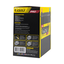 Аккумулятор GANZ PRO-Line JIS 42 А/ч прямой L+ 195x127x220 B19 EN 380 А