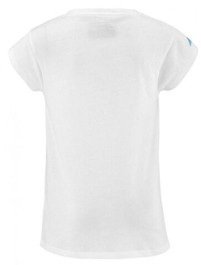 Футболка для девочки теннисная Babolat Exercise Cotton Tee Girl - white