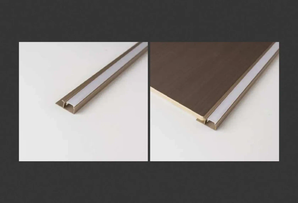 Завершающий профиль со светодиодной лентой 5510