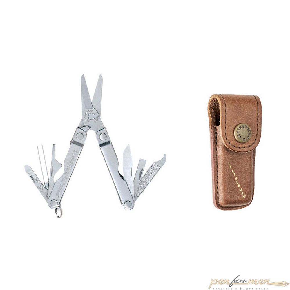Мультитул Leatherman Micra с кожаным чехлом (832549)