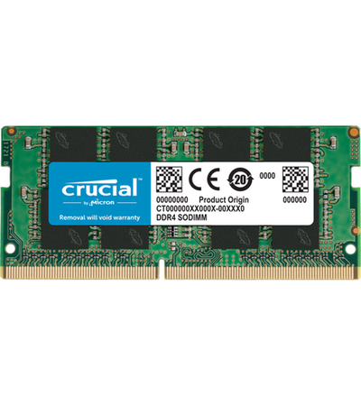Crucial by Micron DDR4 8GB 3200MHz SODIMM (PC4-25600) CL22 1.2V (Retail), 1 year