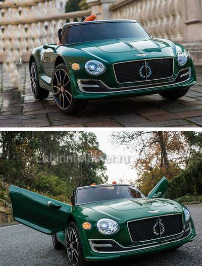 Детский электромобиль "Bentley exp12" 6V, зеленый
