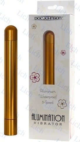 Золотой вибратор из алюминия ALUMINATION