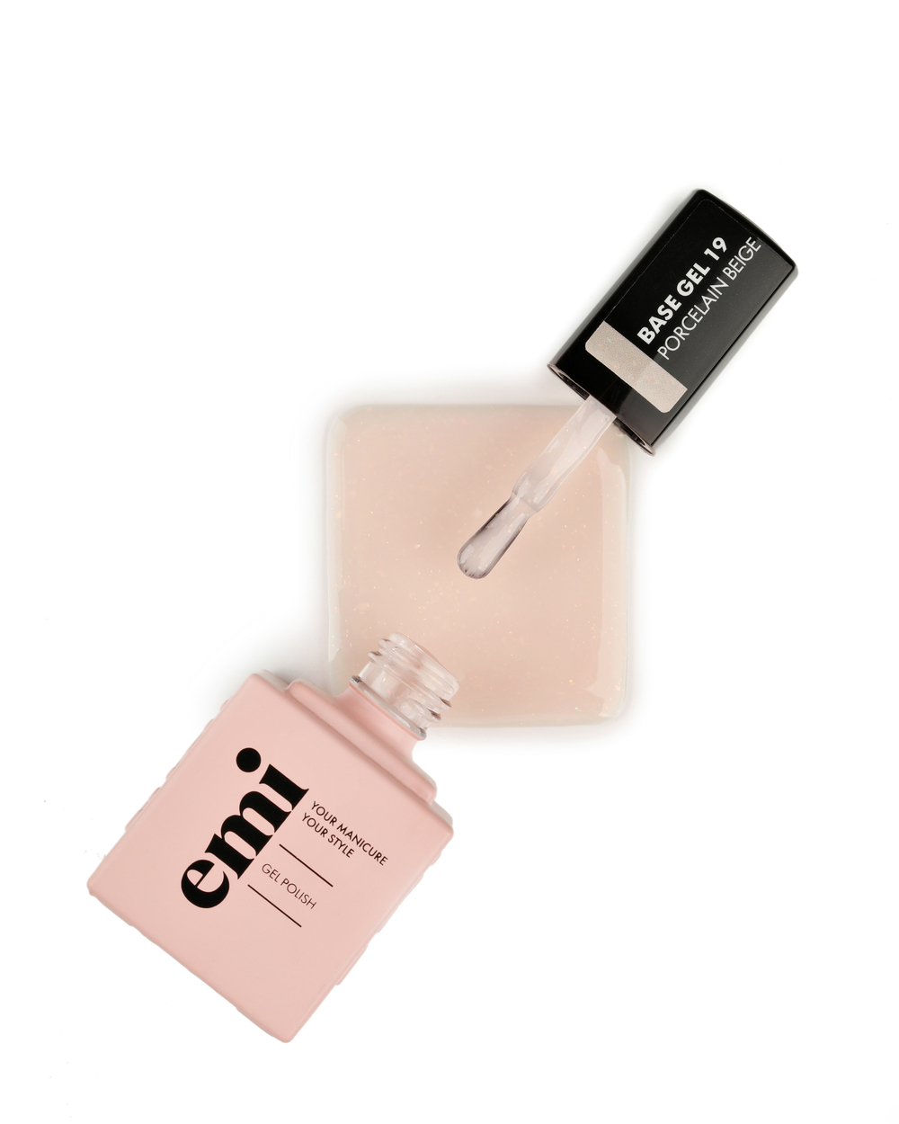 E.MiLac Base Gel Фарфоровый беж №19, 15 мл
