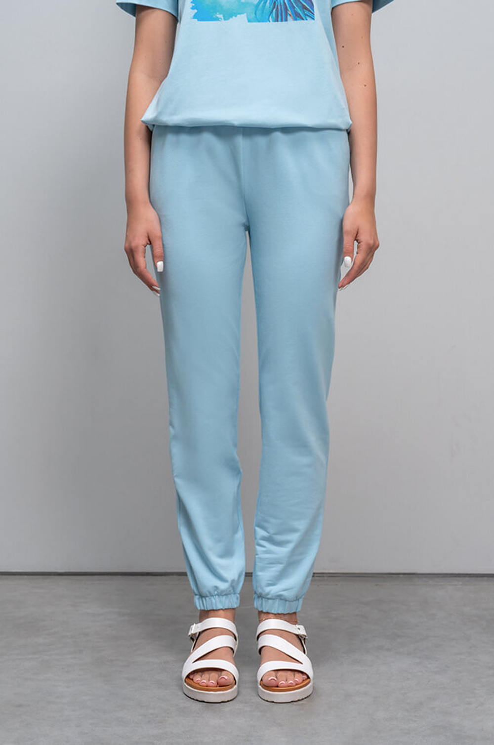 3923 Брюки женские (голубой)