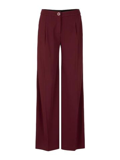 Marc Cain Брюки из костюмной вискозы с защипами