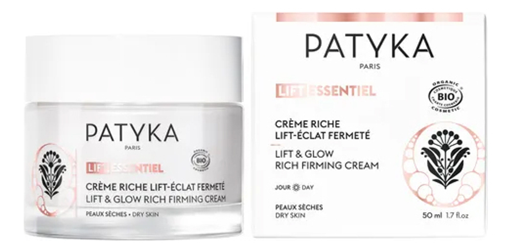 Патика Лифт Эсенсьель Крем-лифтинг насыщенный для лица Patyka Lift Essentiel Creme Riche Eclat Fermete 50 мл