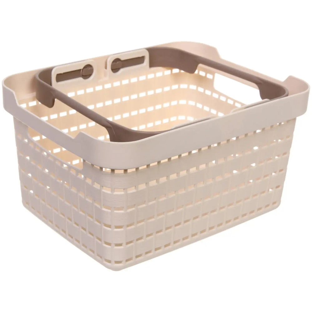 Корзинка для хранения с ручками «ФЛОДАРЛИНГ», цвет слоновая кость, 26*19.8*14см