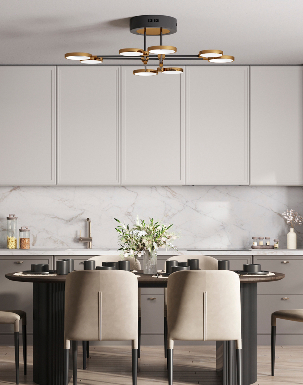 Светодиодная люстра на штанге Moderli V5080-CL Arista