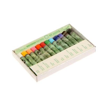 Пастель масляная ЗХК Сонет , 12 цветов, 9/59 мм, круглая, 7041155