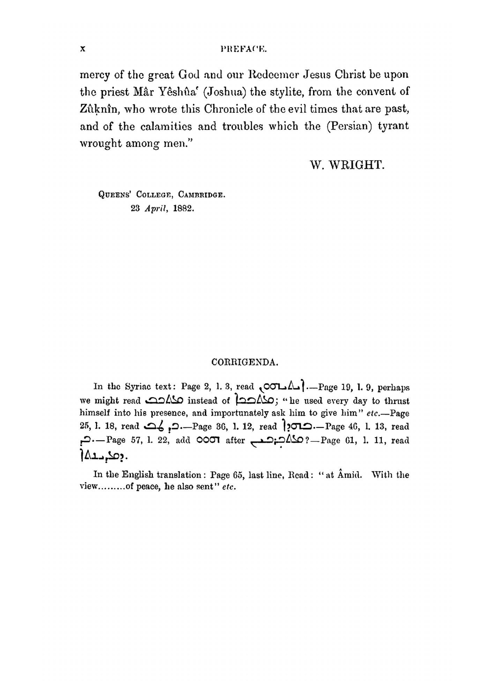 The chronicle of Joshua the Stylite. Composed in Syriac A.D. 507 | the Stylite Joshua