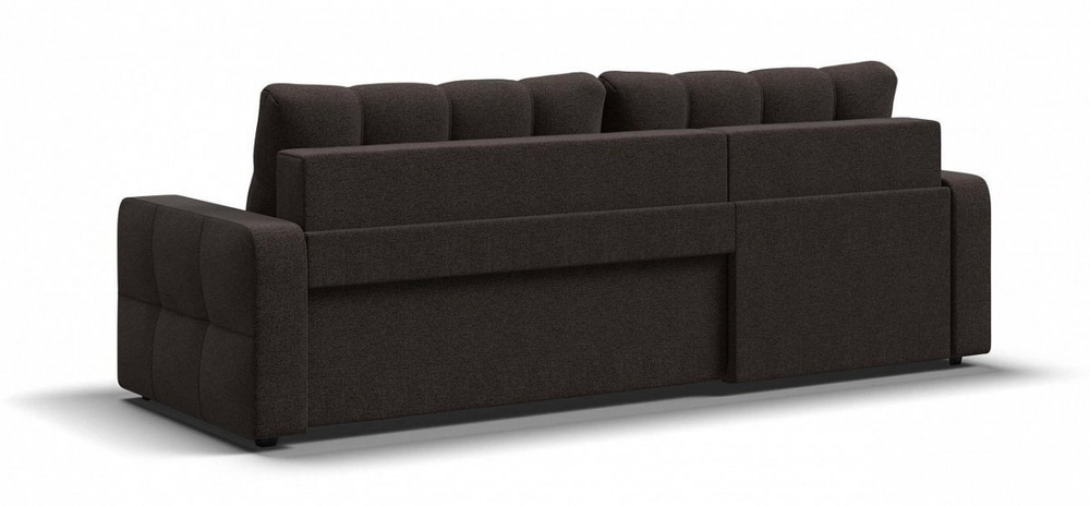 Угловой диван Денди Рогожка Мальмо шоколад