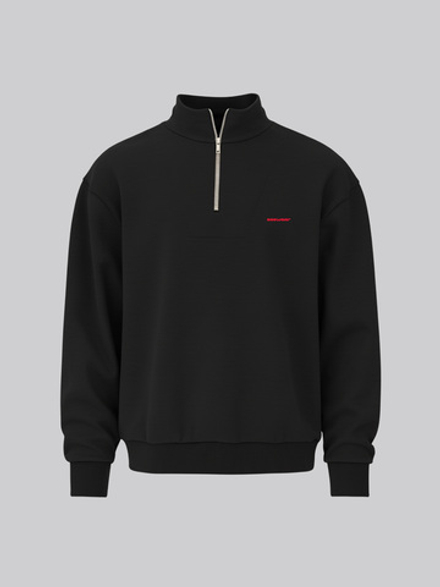 Халф-зип свитшот Small Logo (Onyx)