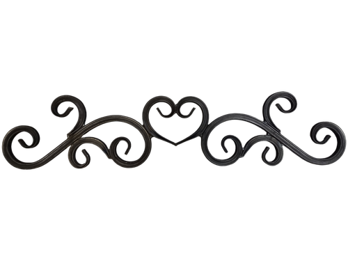 Кованый элемент "Навершие 3S", 765х175 мм