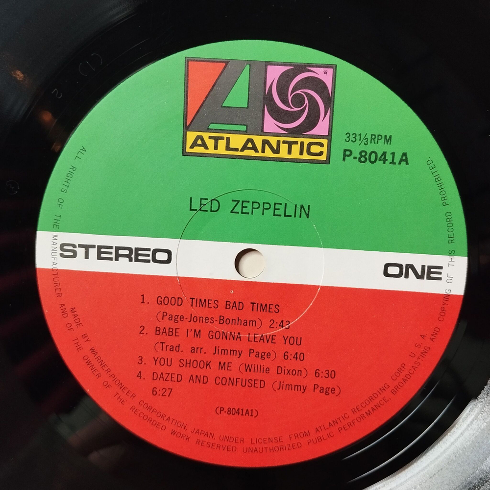 Винтажная виниловая пластинка LP Led Zeppelin (Japan 1971) (No Obi) Babe I am Gonna Leave You