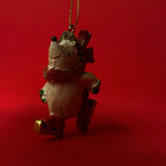 Украшение подвесное Ежик (полирезин), Н6,5х6х2см, в асс., красный