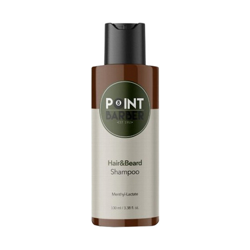 Освежающий мужской шампунь для волос и бороды Farmagan Point Barber Hair & Beard Shampoo 100мл