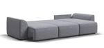 Угловой диван Кинг Рогожка Венто серый