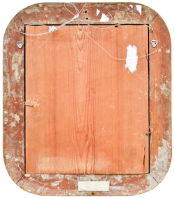 Гау В. И. (?) Девочка в белом с голубыми бантами. Карандаш, акварель. Европа.