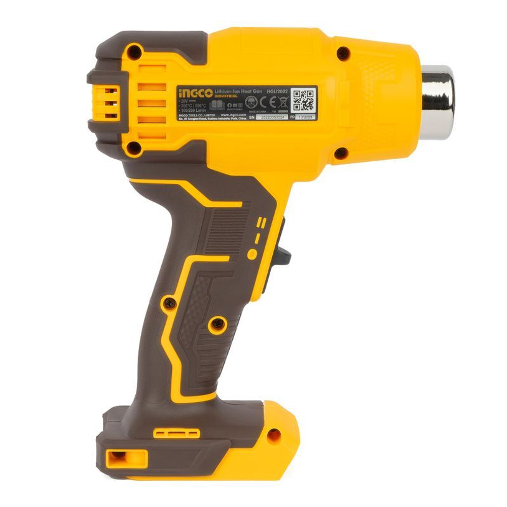 Фен строительный аккумуляторный INGCO HGLI2002 20В без акб