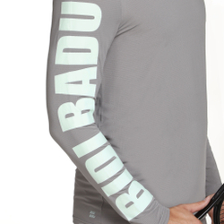 Мужское теннисное поло BIDI BADU Serratus Ant Move Long Sleeve Men - Grey