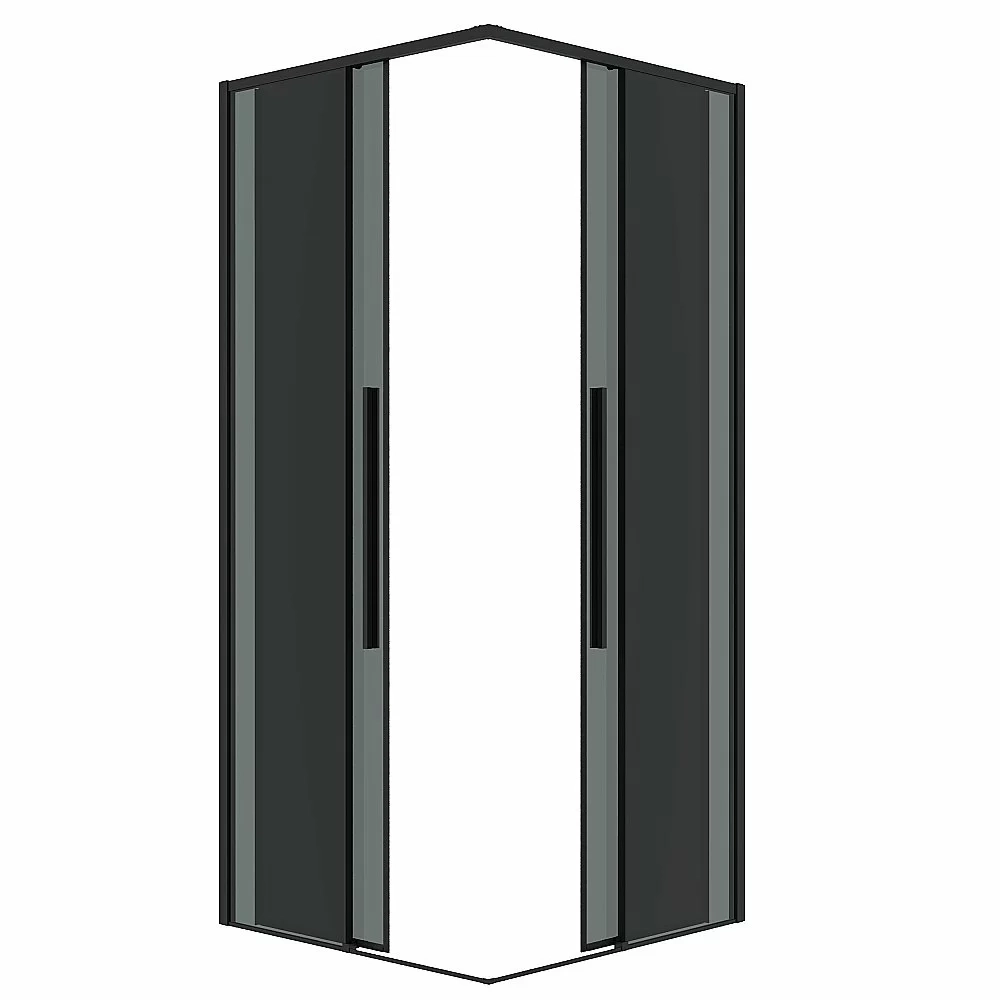 Душевой уголок Grossman Galaxy 300.K33.01.8080.21.10 80x80 стекло тонированное/профиль черный матовый