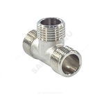 Тройник латунь никель Ду 20 (3/4") НР/НР/НР SantechSystems