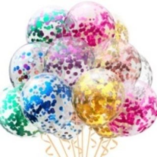 Шары с конфетти, перьями