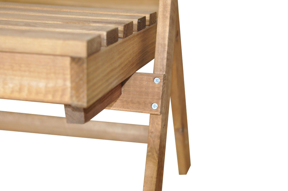 Складная скамья для дачи и дома Петра, деревянная из со спинкой