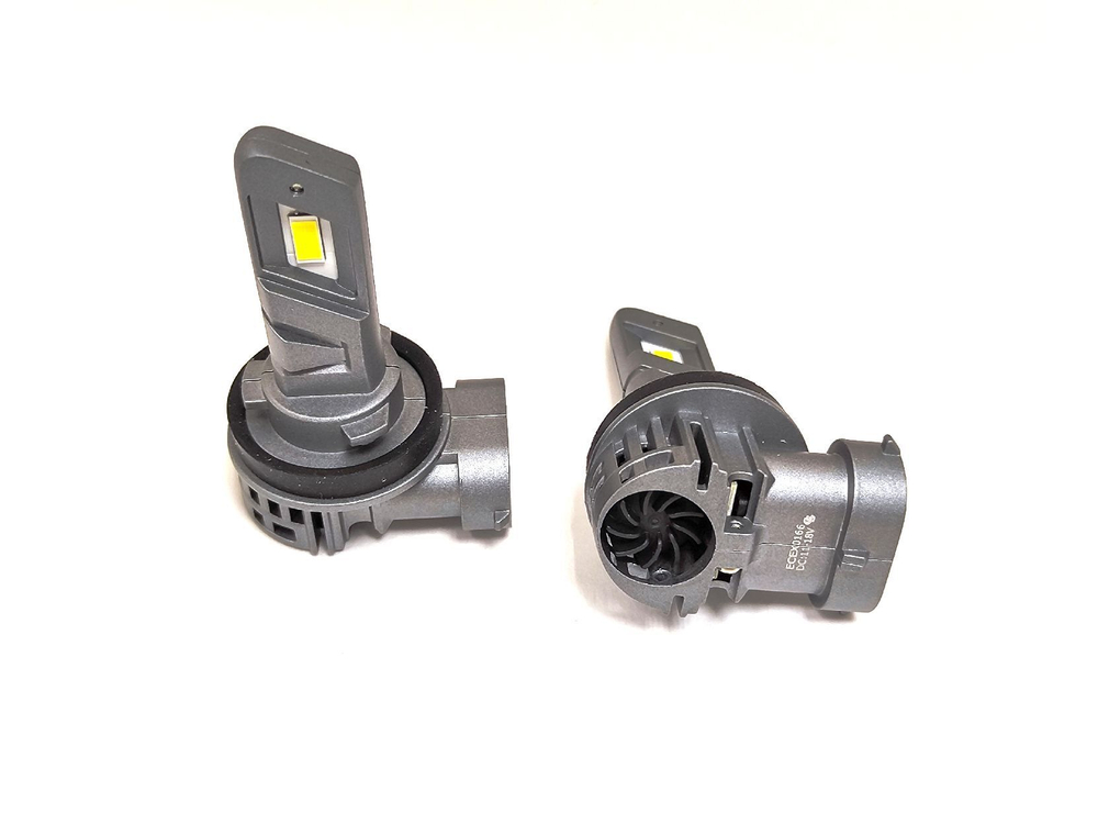 Cветодиодные лампы H8/H9/H11/H16 Sariti E4P с вентилятором, 12V, 25W, 5500K (комплект, 2шт)