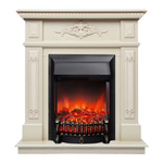 Каминокомплект Real Flame Lilian WT с очагом Fobos Lux Black (без пульта)