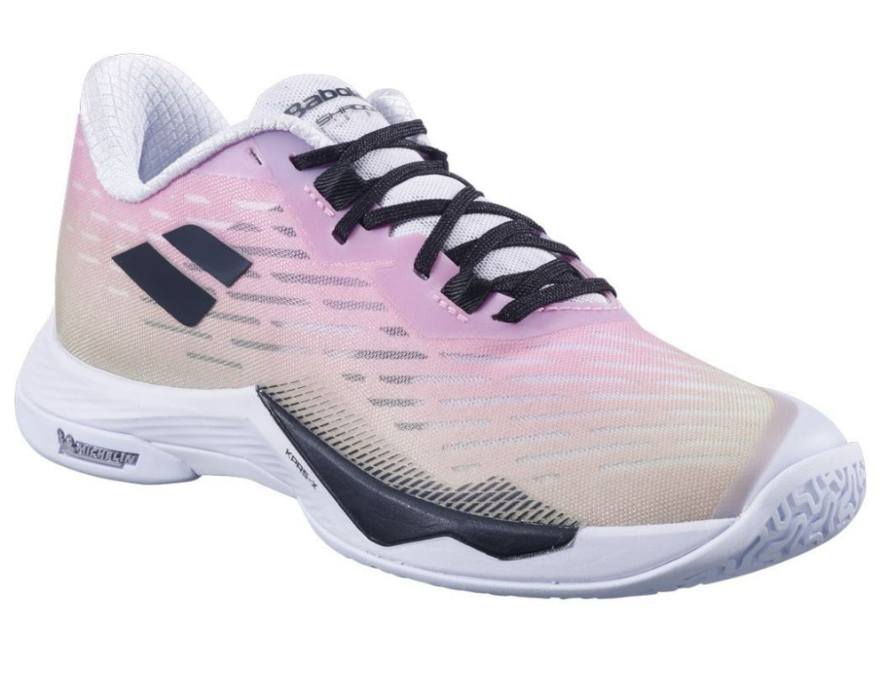 Женские кроссовки для бадминтона/сквоша Babolat Shadow Tour 5 - pink/green