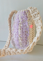 Сумка кроссбоди через плечо вязаная