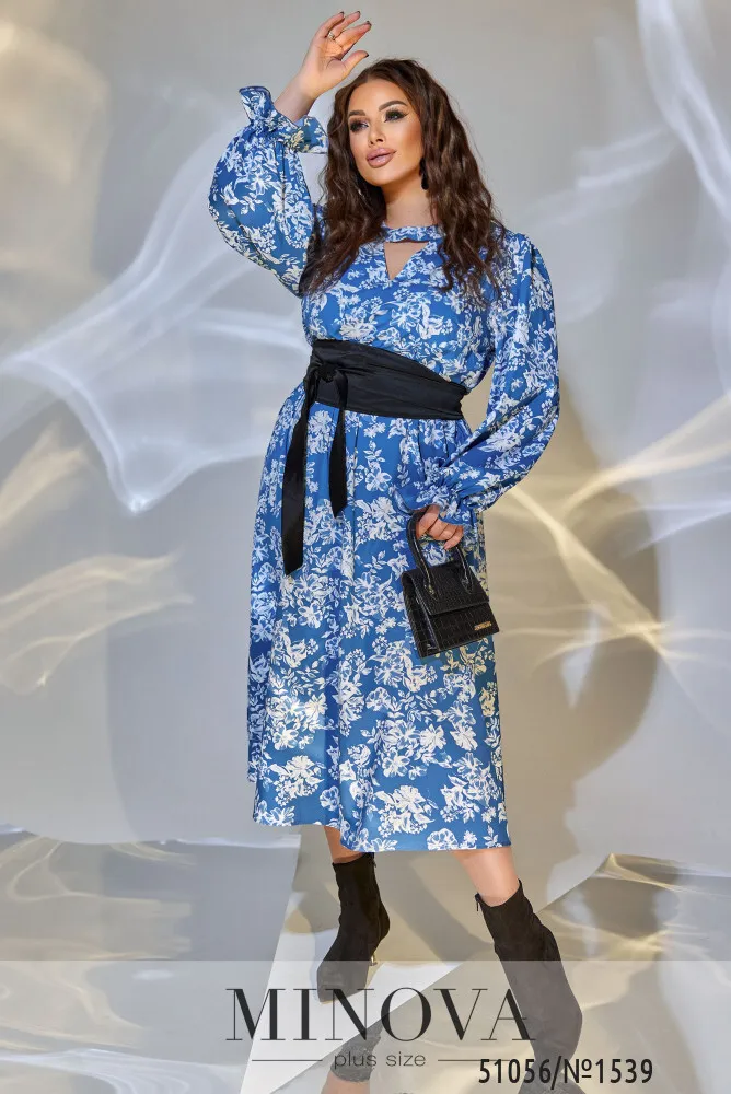 Платье 1539-синий Minova
