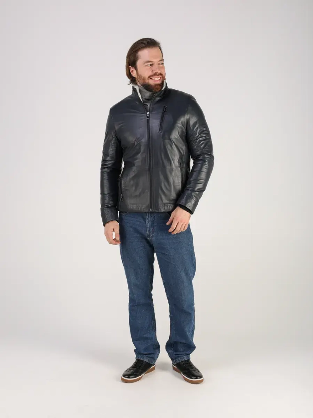 Дубленка зимняя куртка натуральная кожаная