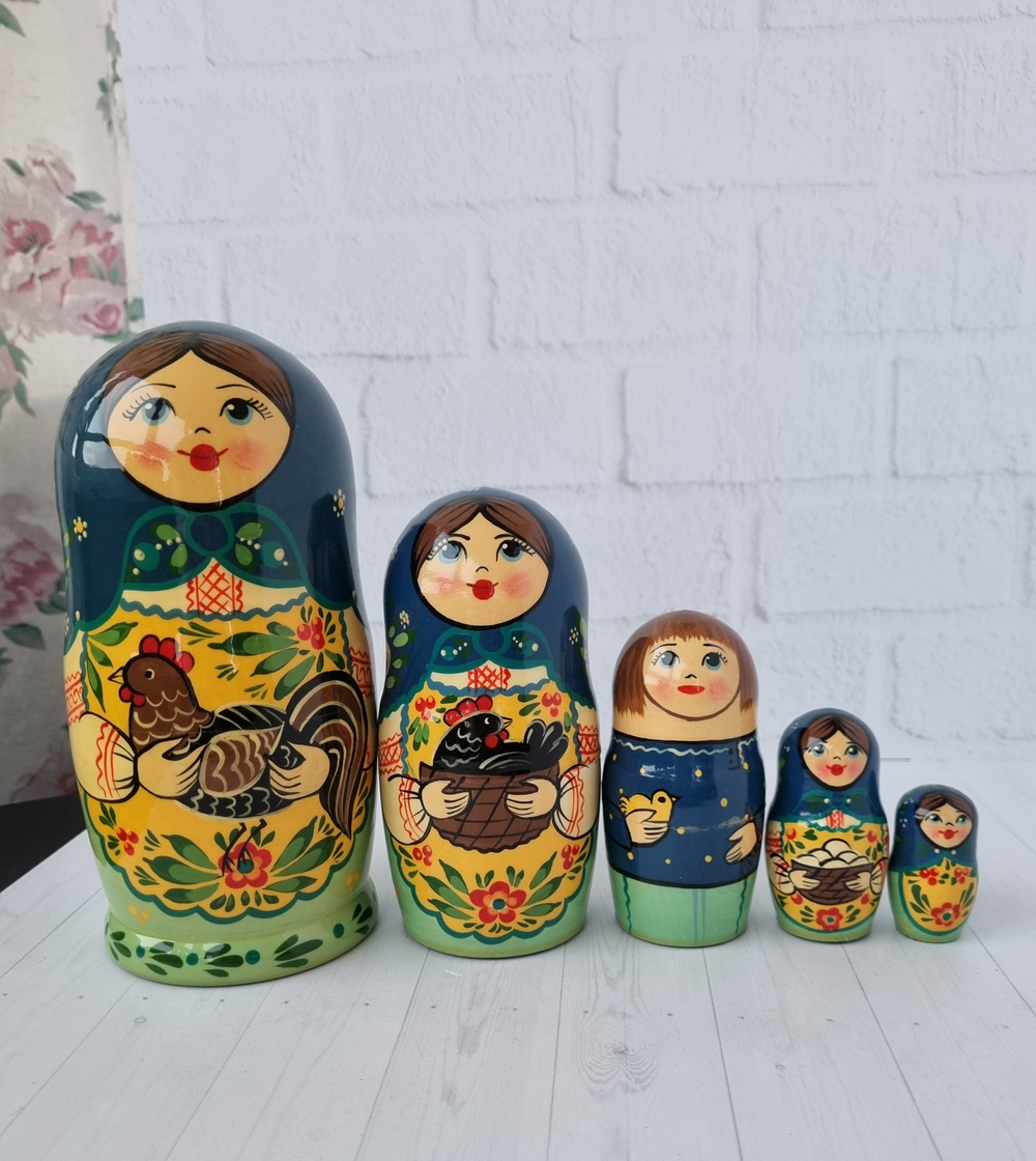 Матрешка "с курочкой" традиция 5мест