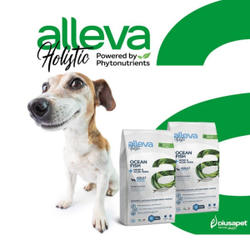 Корм Аллева Холистик Holistic Ocean Fish + Hemp & Aloe vera Medium/Maxi для взрослых собак средних и крупных пород, с океанической рыбой и алое вера,12кг