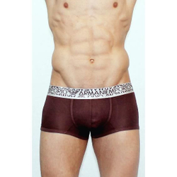 Мужские трусы хипсы модальные Emporio Armani баклажан