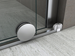 Душевая дверь Abber Komfort 120 AG90120 профиль Хром стекло прозрачное